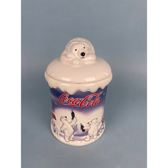 Coca Cola Polar Bear Cookie Jar - Picture 1 of 7